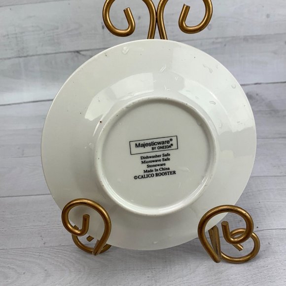 Oneida Dining Oneida Majesticware Calico Rooster Stoneware